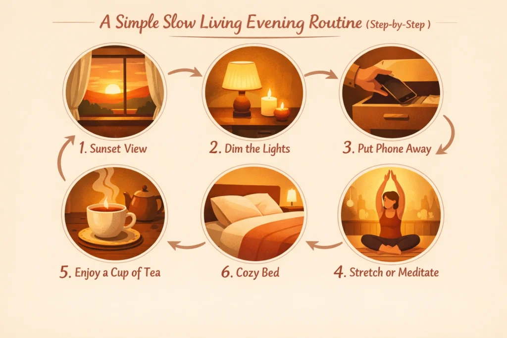 A Simple Slow Living Evening Routine