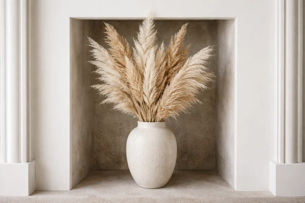 Add Dried Pampas Grass for Organic Texture