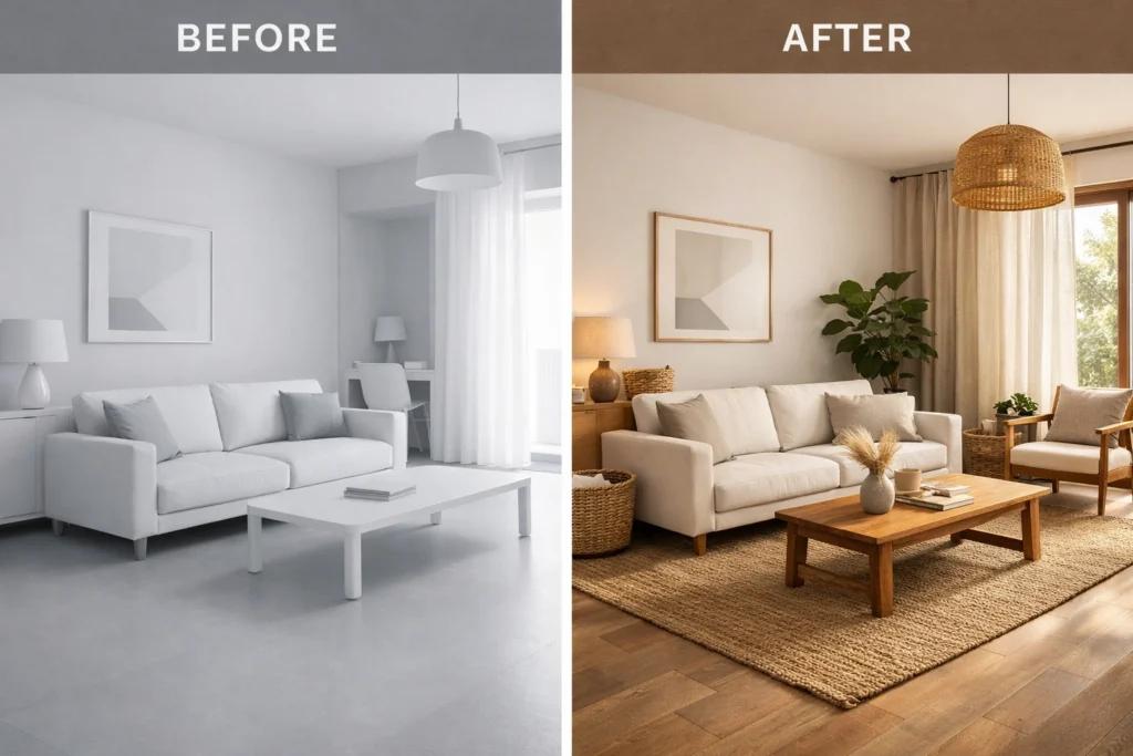Benefits of Adding Natural Textures to Minimalist Spaces 