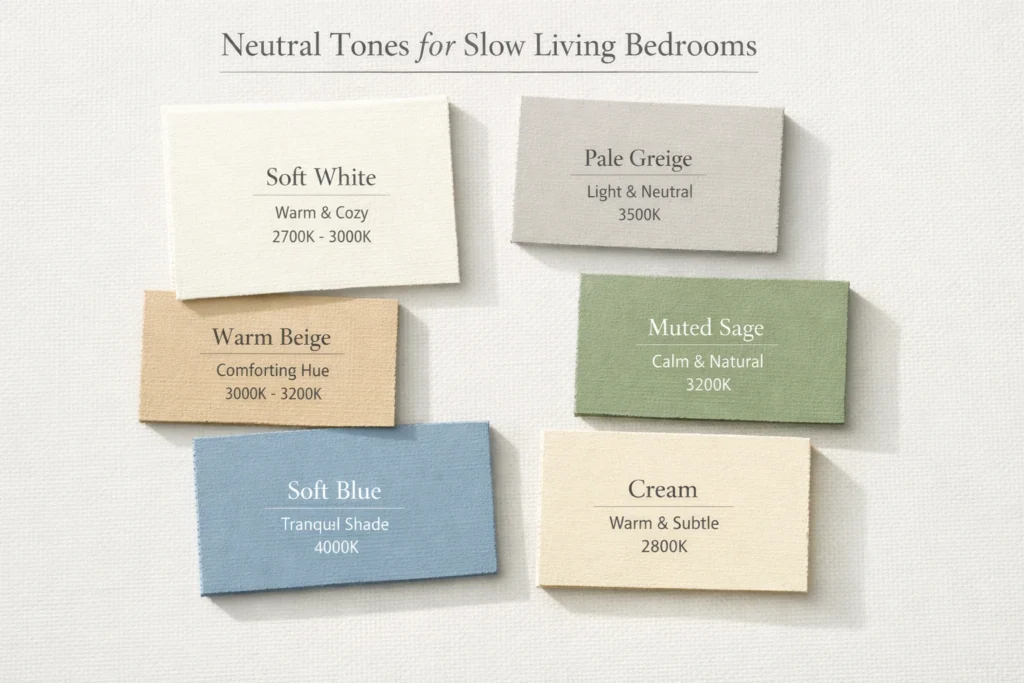 Choose a Calm and Neutral Color Palette 