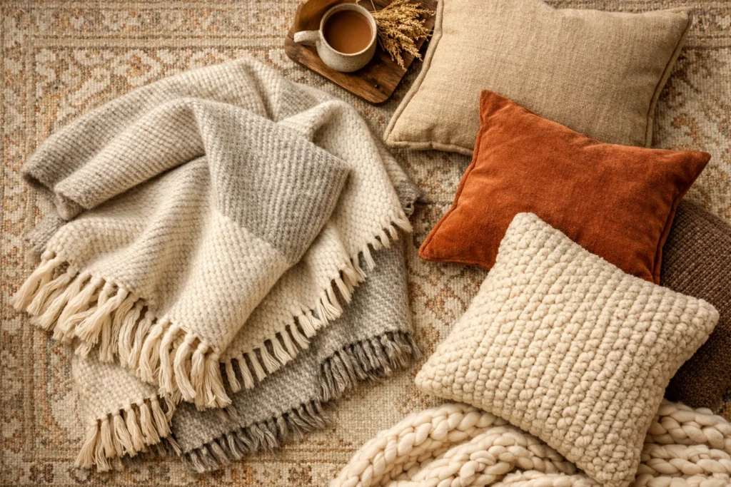 Choosing Comfortable Seating and Cozy Textiles