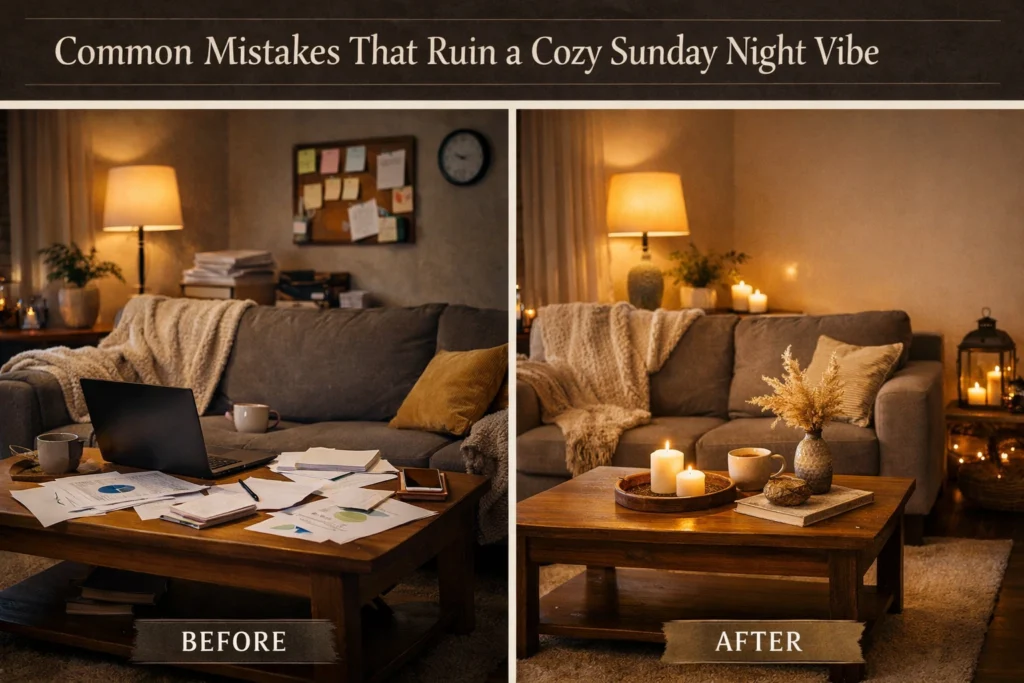 Common Mistakes That Ruin a Cozy Sunday Night Vibe