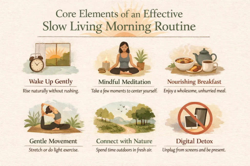 Core Elements of an Effective Slow Living Morning Routine 