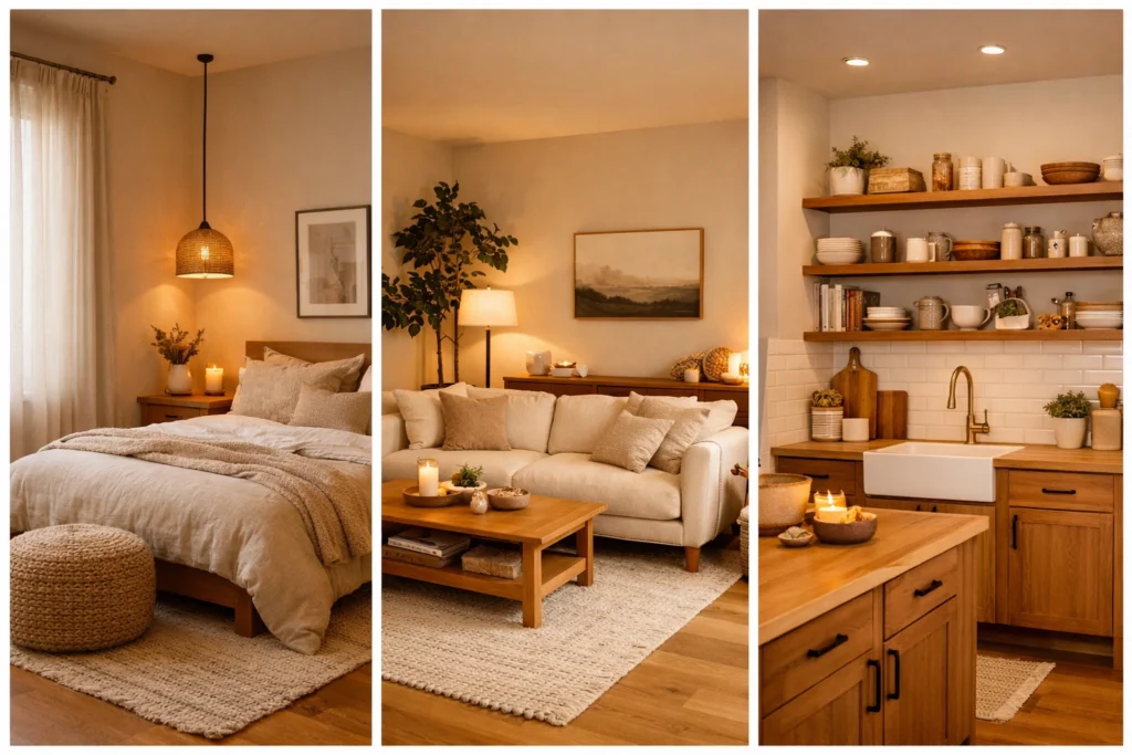 Cozy Minimalist Design for Different Rooms: Adapting the Balance