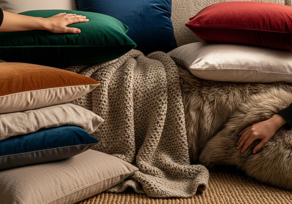 Cozy Textures and Fabrics That Enhance a Romantic Feel