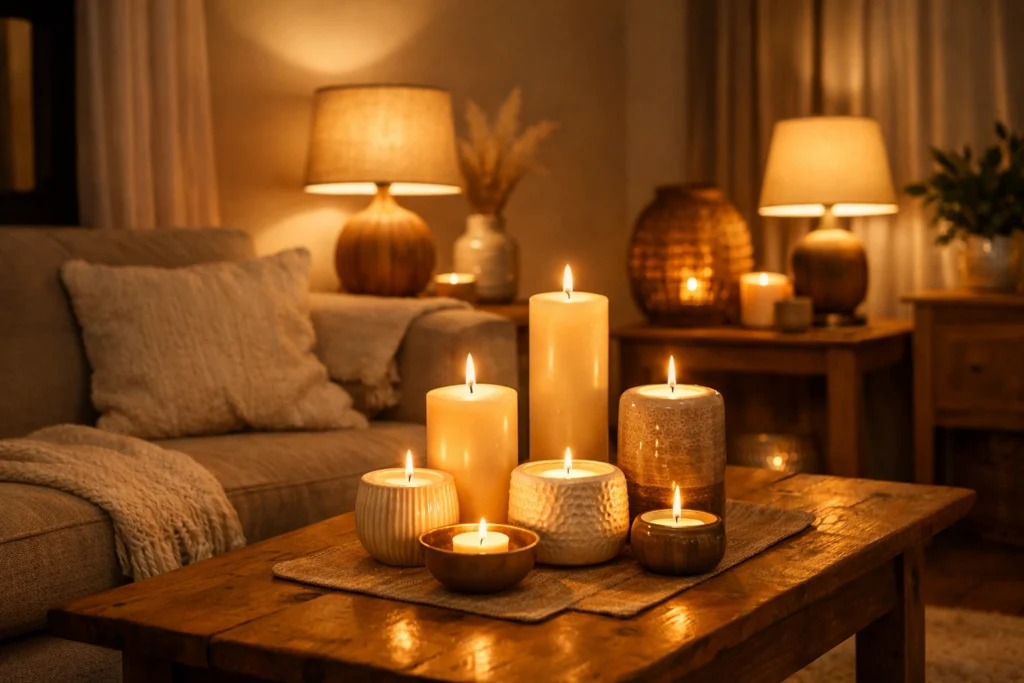 Embrace Soft Lighting with Candles and Warm Lamps
Hygge Home