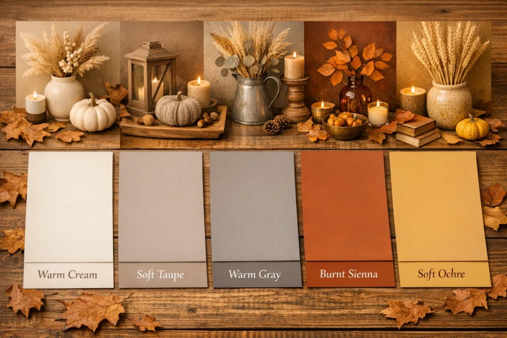 Color Palettes for Minimal Fall Vignettes: Neutral and Natural Tones