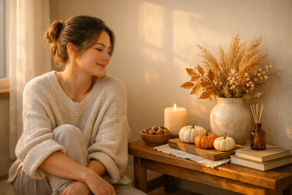 How Minimal Fall Vignettes Create Peaceful Seasonal Living Spaces
