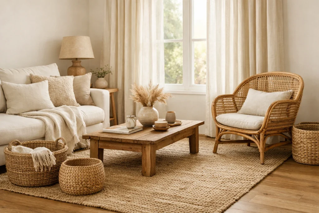 Include Natural Materials Like Jute and Linen
