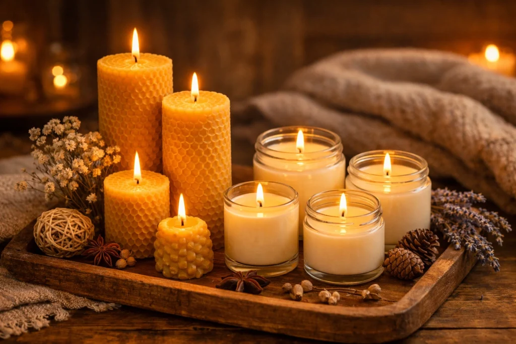 Replace Chemical Candles with Natural Beeswax or Soy