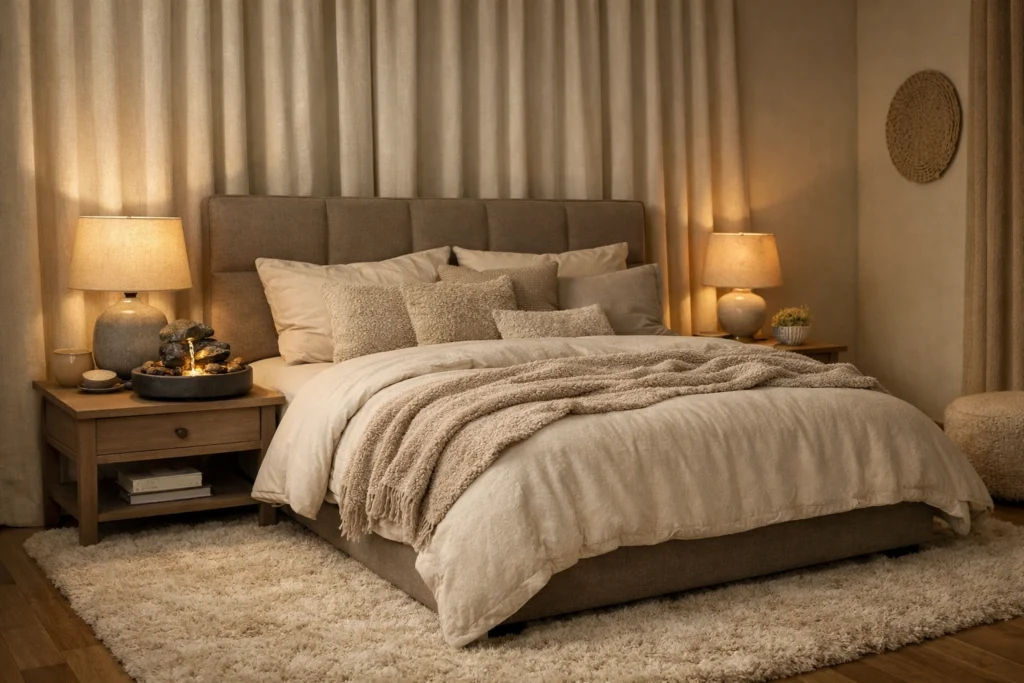 Replace Noise with Quiet, Cozy Elements 