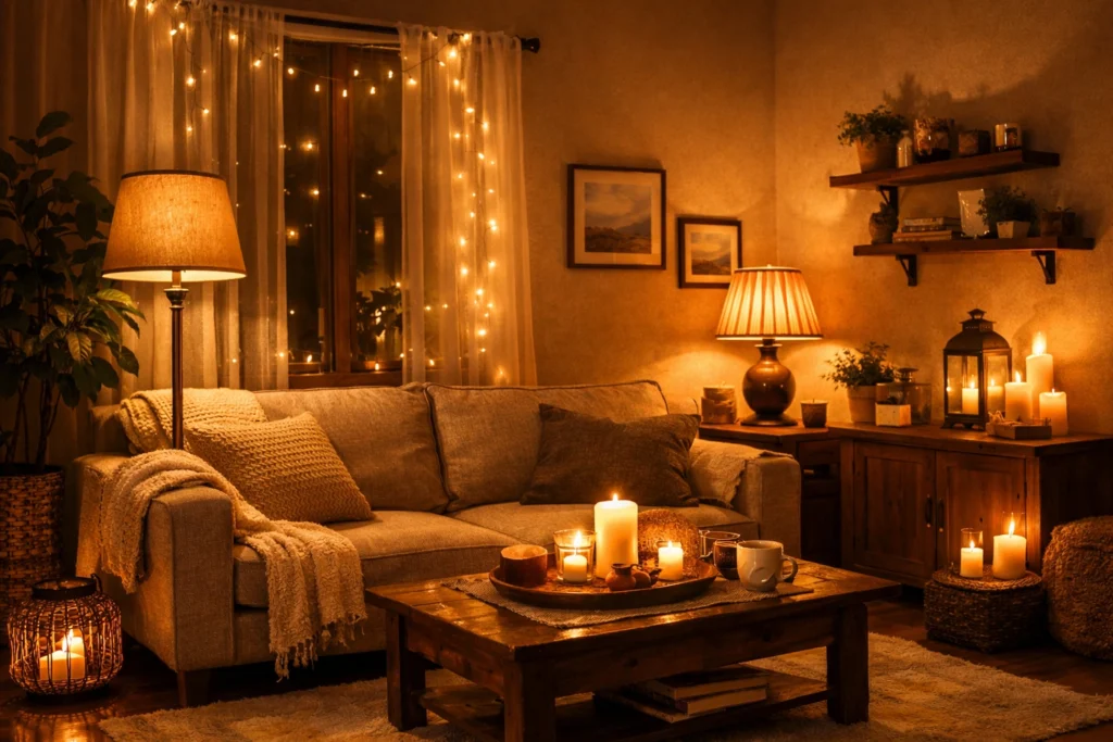 Replace Overhead Lighting with Warm Layered Light Sources