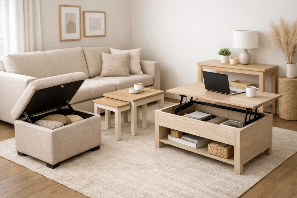 Select Multifunctional Furniture in Neutral Tones