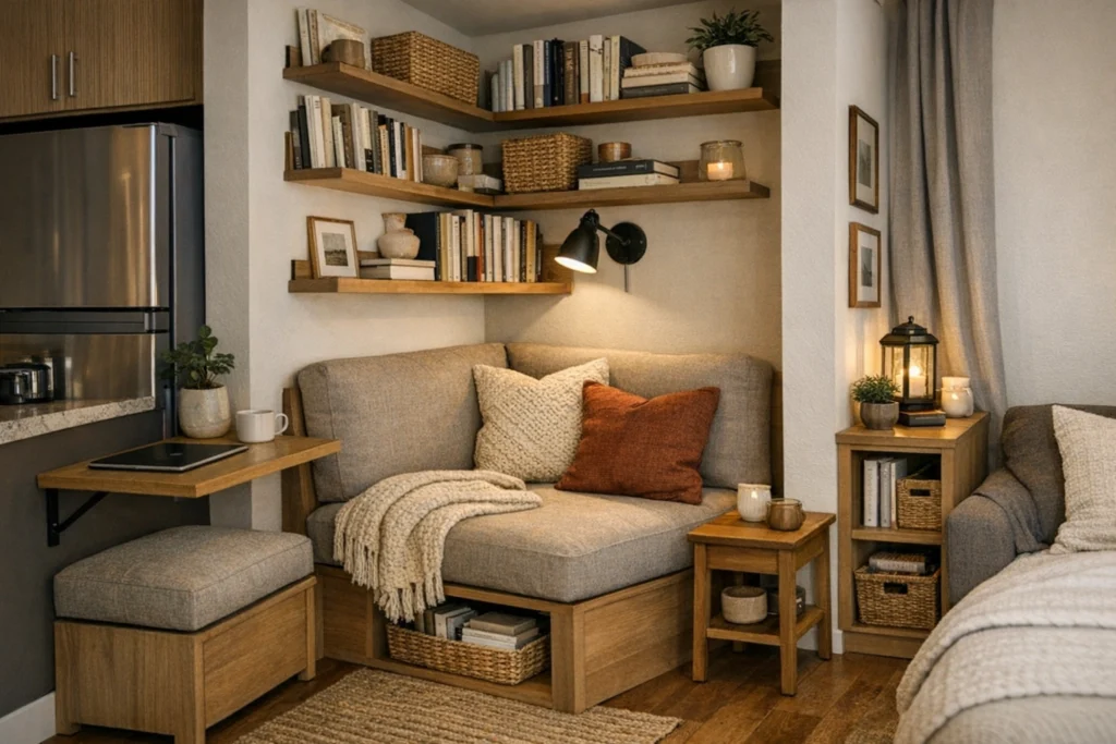 Small Space Hygge Reading Corner Ideas 