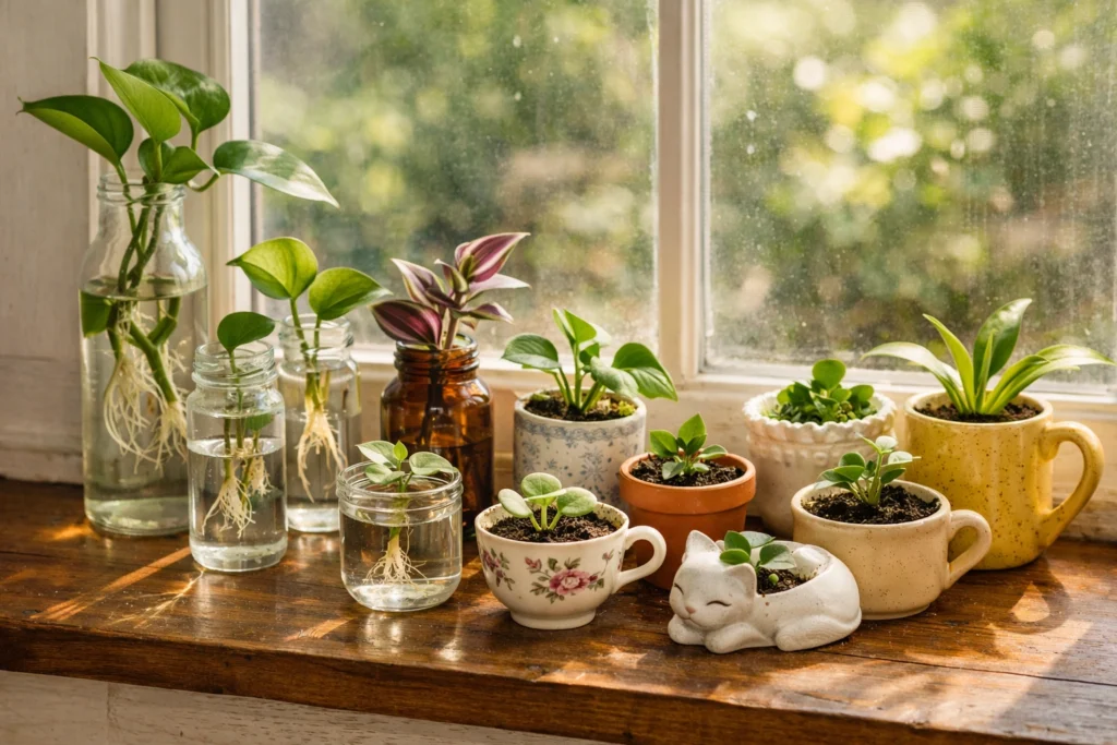 Swap New Plants for Propagated or Thrifted Planters