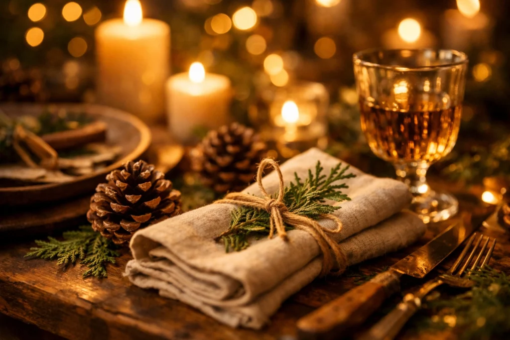Why Natural Christmas Table Settings Create a Warmer Holiday Atmosphere