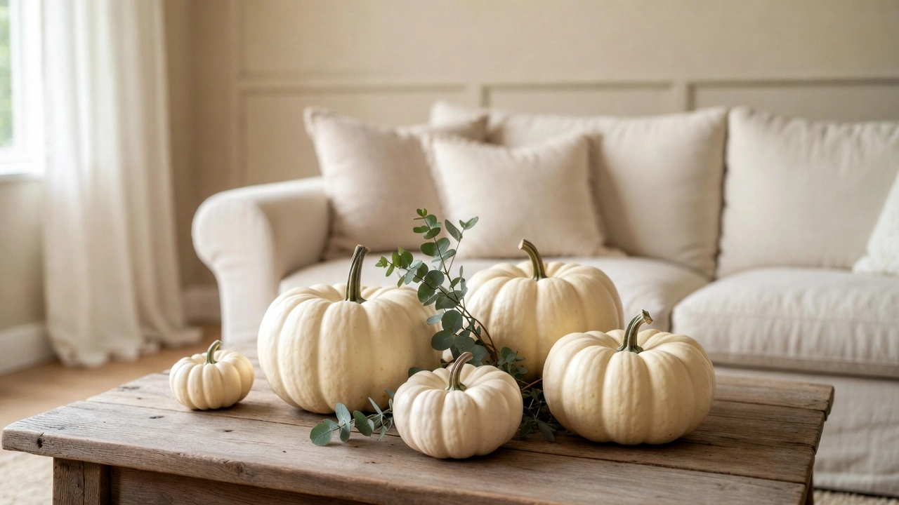 White Pumpkin Decor