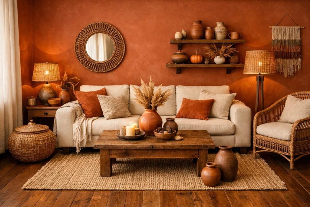 Warm Terracotta: The Perfect Earthy Fall Color for Cozy Living Spaces