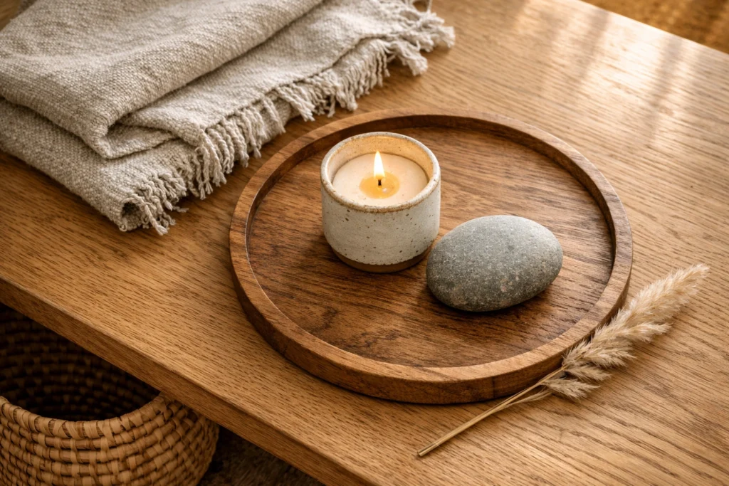 4. Bring in Natural Materials That Ground Your Body and Calm Your Mind