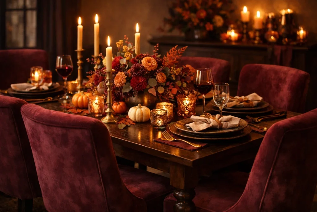Dusty Burgundy: Subtle Drama with Autumn Elegance