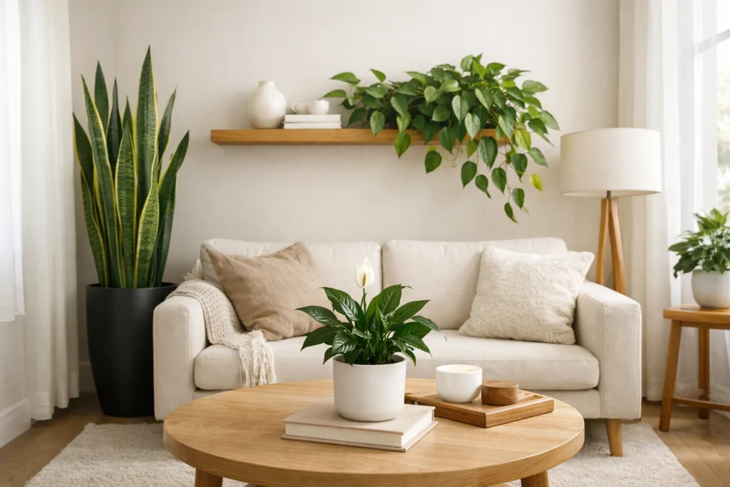 Add Living Plants That Purify the Air and Calm the Mind