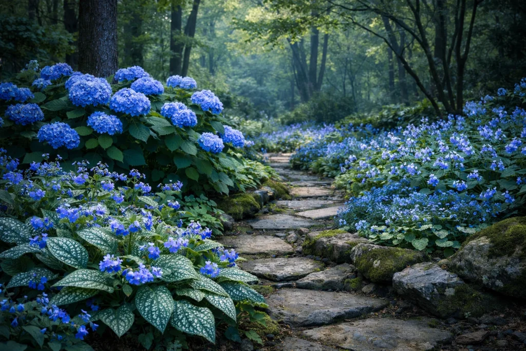 Best Blue Flowers for Shade Gardens and Low Light Areas