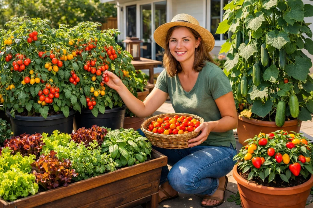 Best Container Vegetable Garden Ideas for Fresh Food at Home