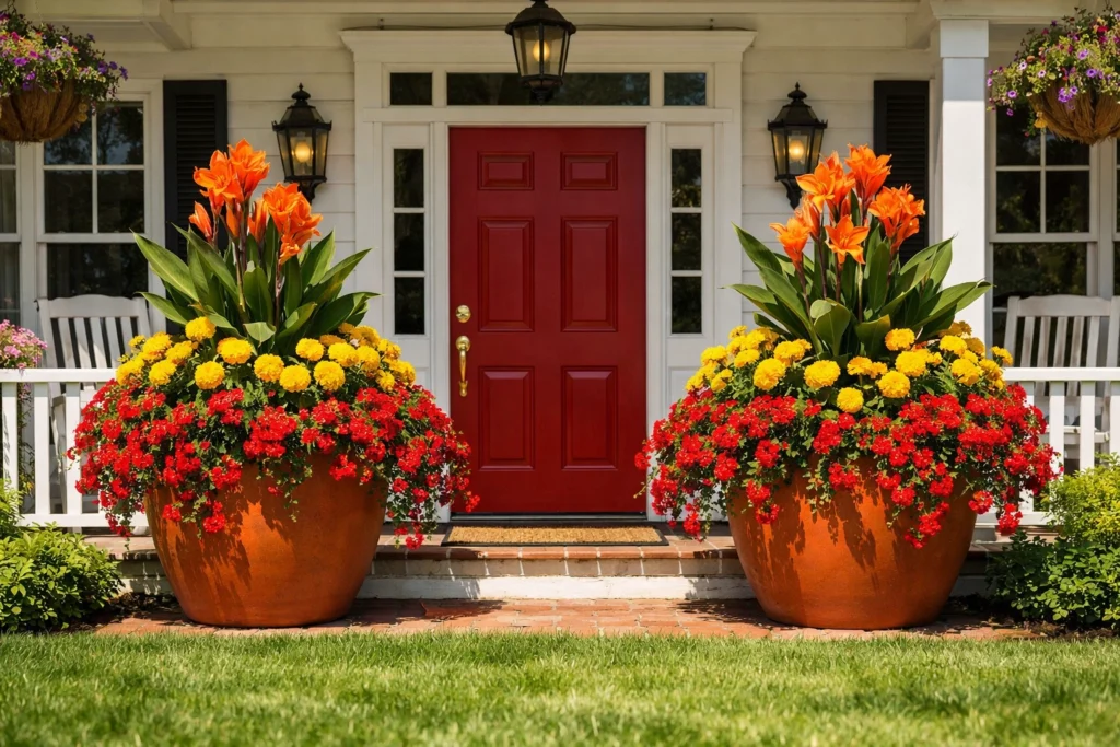 Best Front Porch Flower Combinations for Full Sun Porches