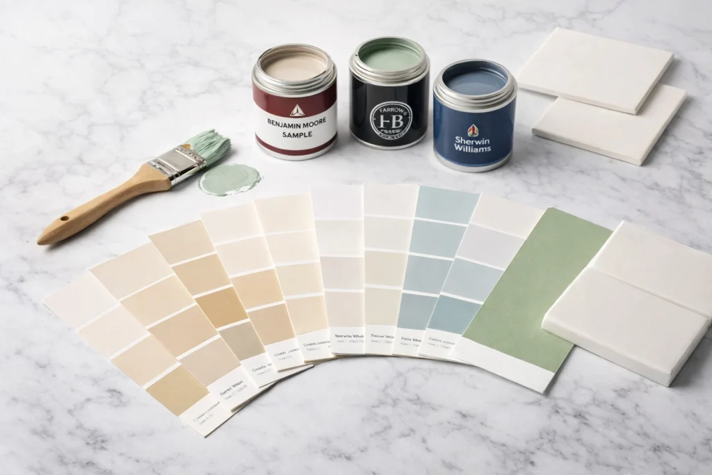 Best Paint Brands and Finishes for Bathroom Color Trends
