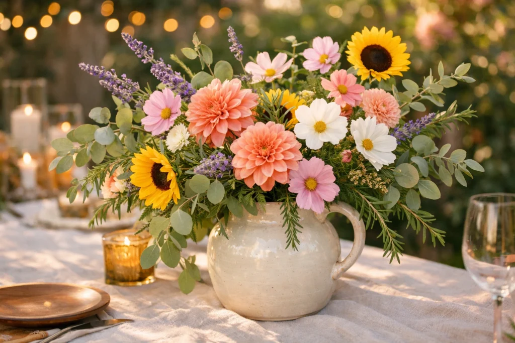 Best Seasonal Flowers and Greenery To Decorate Your Outdoor Soirée