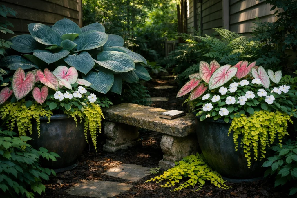 Best Shade Container Garden Ideas for Low Light Spaces