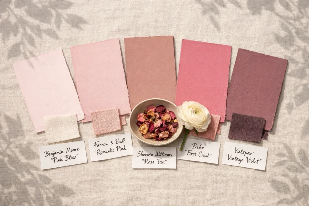 Choose the Right Shade of Pink for Your Bedroom Walls