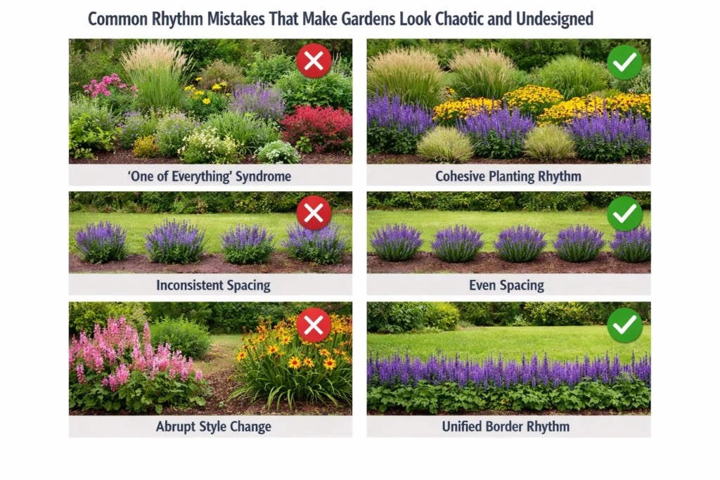 Common Rhythm Mistakes That Make Gardens Look Chaotic and Undesigned