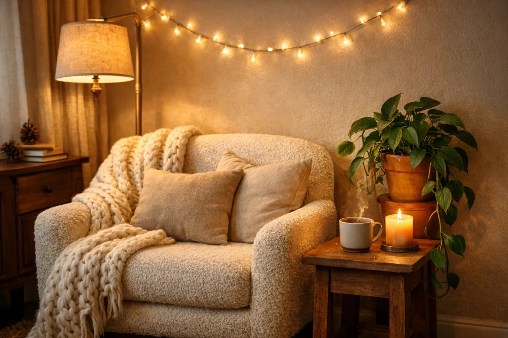Create Cozy Holiday Corners That Invite Rest and Stillness