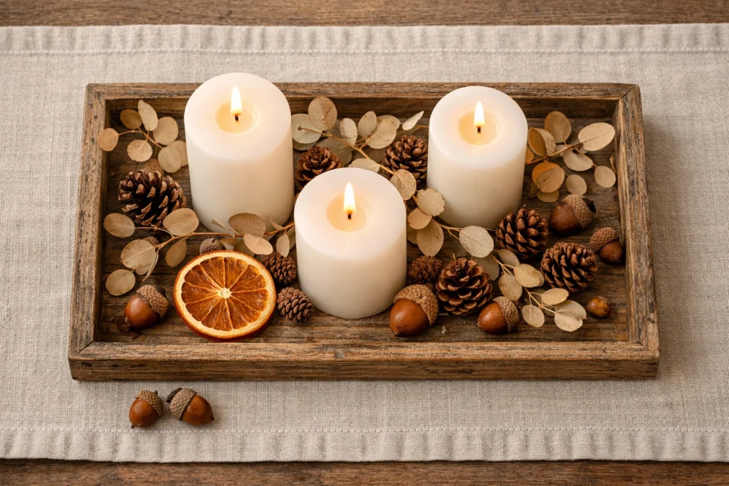 Create a Minimalist Fall Centerpiece with Natural Elements