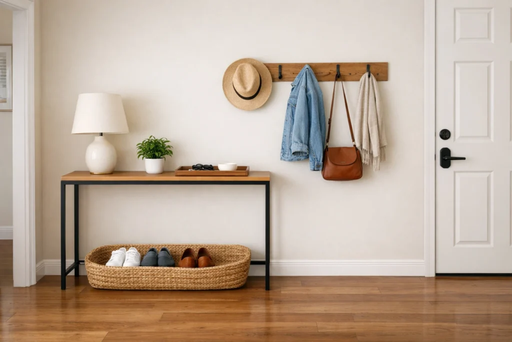 Declutter and Organize for a Calm Welcoming First Impression