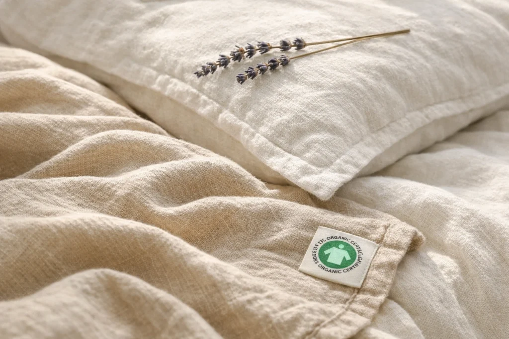 Essential 1 — Organic Cotton or Linen Bedding for Chemical Free Comfort