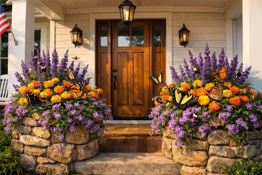 Front Porch Flower Combinations That Attract Butterflies and Pollinators