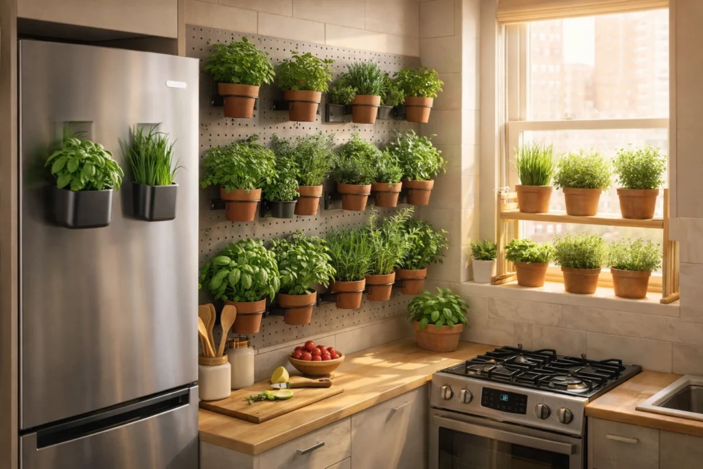 Grow Herbs Indoors Successfully in Small Apartments and Kitchens