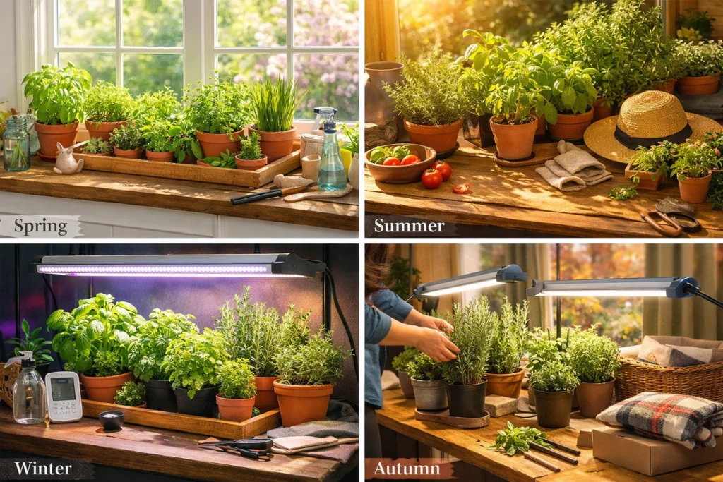Grow Herbs Indoors Year Round With These Simple Seasonal Tips