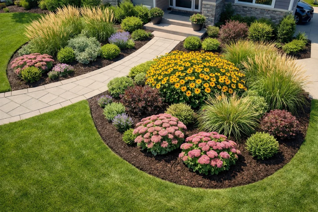 Low-Maintenance Front Yard Flower Garden Ideas Busy Homeowners Will Love