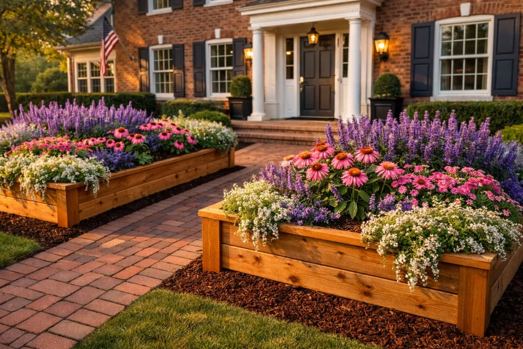 Raised Flower Bed Ideas for Front Yards That Add Structure and Visual Depth