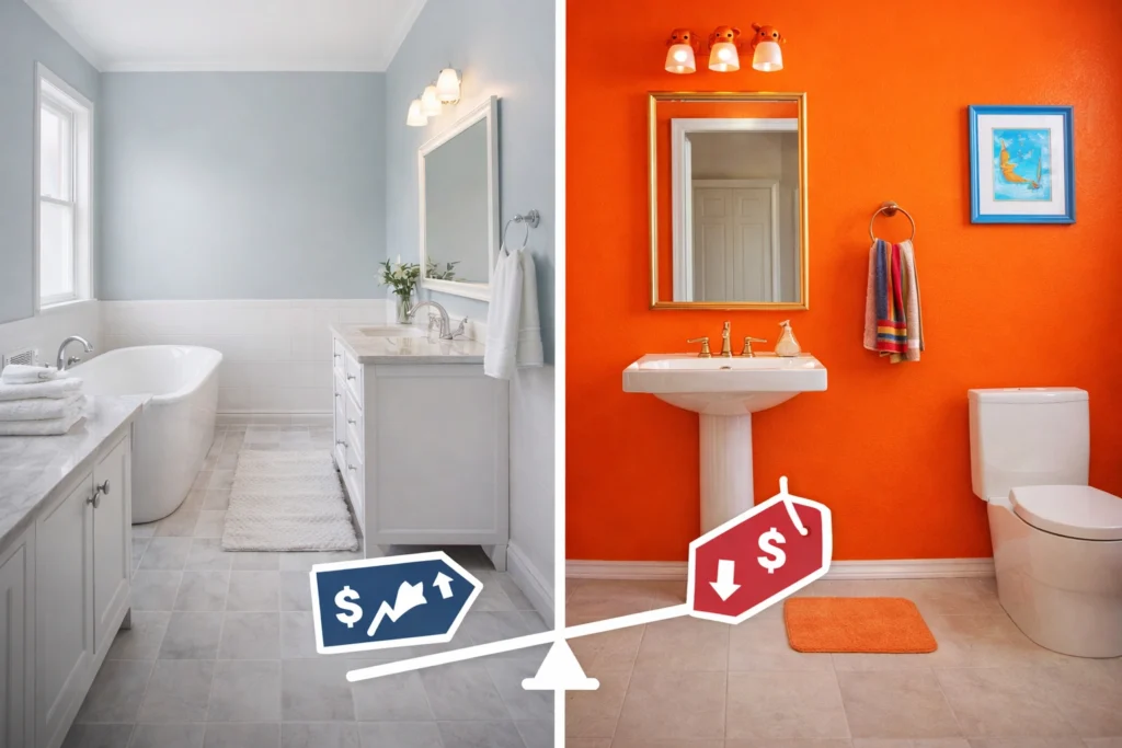 How Bathroom Color Affects Mood and Resale Value of Your Home