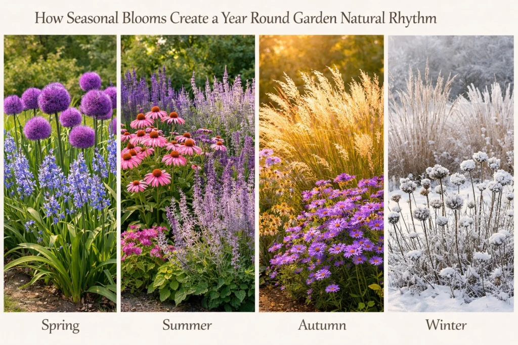 How Seasonal Blooms Create a Year Round Garden Natural Rhythm