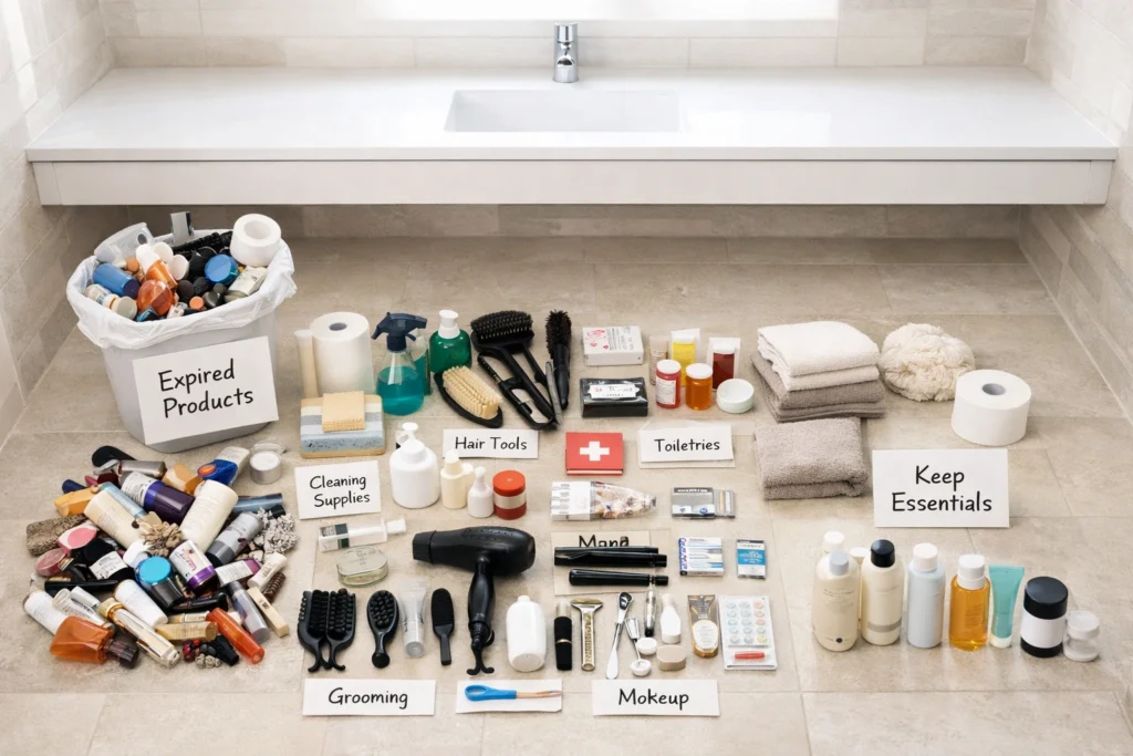 How To Declutter Your Bathroom and Keep It Clutter-Free for Good