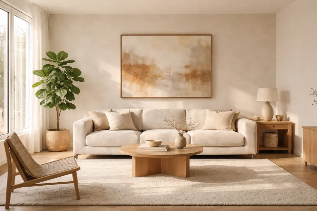 How To Style a Cozy Minimalist Living Room From Scratch