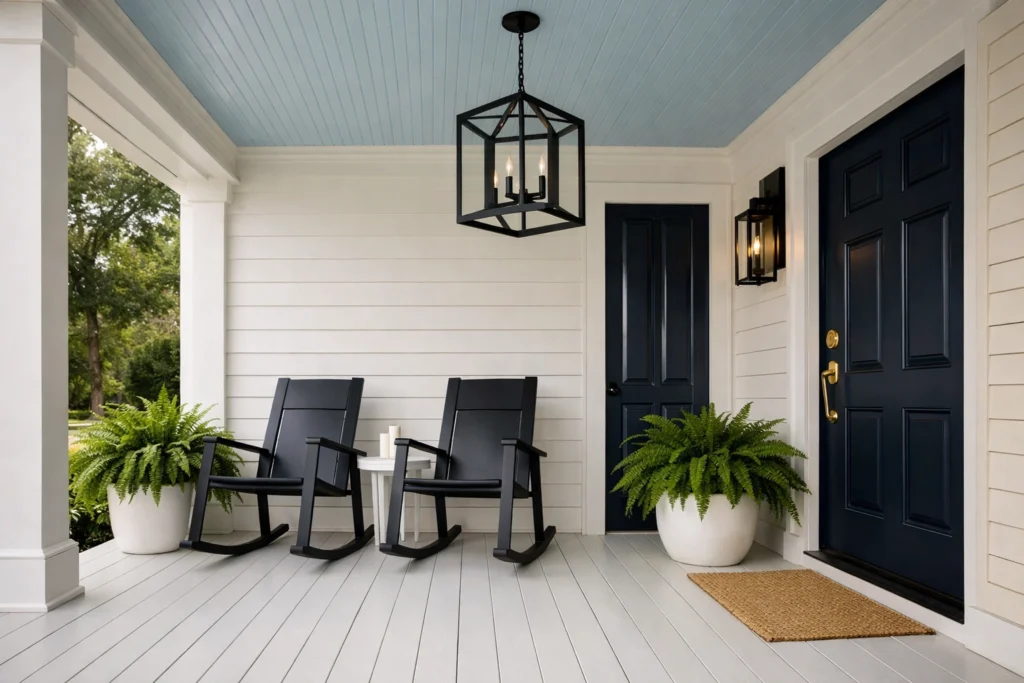How To Style a Modern Southern Front Porch That Honors Tradition