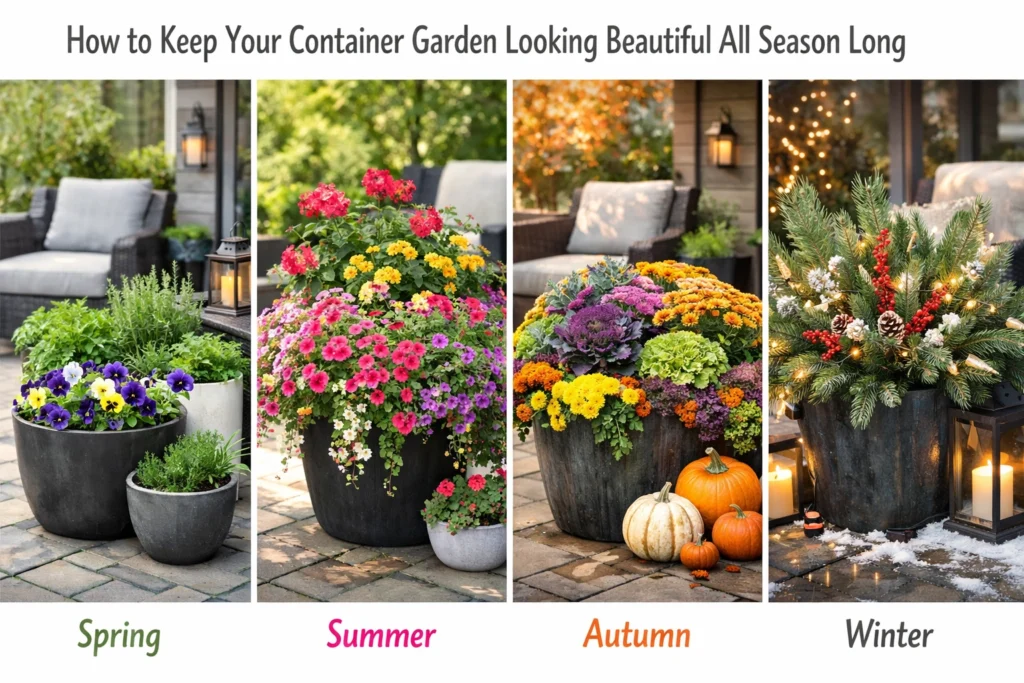 How to Keep Your Container Garden Looking Beautiful All Season Long