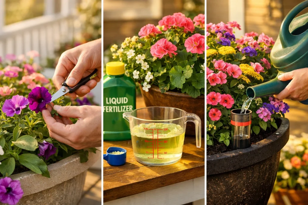 How to Keep Your Front Porch Flowers Blooming All Season Long