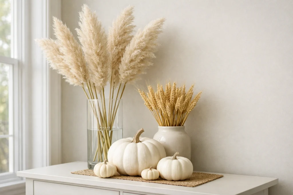 Incorporate Dried Grasses and Wheat for Texture